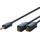 Clicktronic 3,5-mm-aux-adapterkabel, Stereo, Premium-kabel 1x 3,5-mm-klinken-stecker 2x 3,5-mm-klinken-buchse 0,1 m Ofc-innenleiter. Kabellänge 0.1 M
