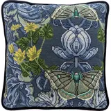 Bothy Threads Kreativset Gobelin-Stickkissen Stickpackung "Anemone", vorbedruckt, 36x36cm, (embroidery kit by Marussia)