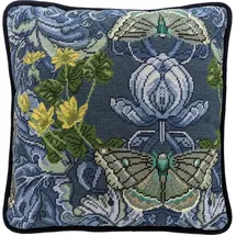 Bothy Threads Kreativset Gobelin-Stickkissen Stickpackung "Anemone", vorbedruckt, 36x36cm, (embroidery kit by Marussia)