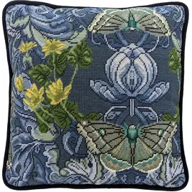 Bothy Threads Kreativset Gobelin-Stickkissen Stickpackung "Anemone", vorbedruckt, 36x36cm, (embroidery kit by Marussia)