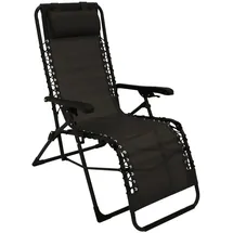 DEGAMO NIZZA Relaxsessel 58 x 70 x 110 cm schwarz