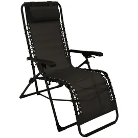 DEGAMO NIZZA Relaxsessel 58 x 70 x 110 cm schwarz