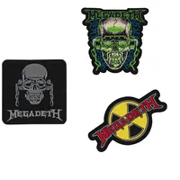 Grupo Erik Patches zum Aufbügeln Bügelbilder für Textilien Megadeth Set 3 Bügelflicken Aufnäher Erwachsene und Kinder