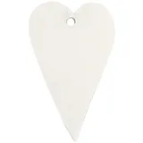 IB Laursen Herzanhänger Geschenkanhänger aus Holz, 3,5 x 5,5 cm, weiß