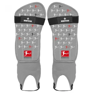 derbystar Bundesliga Protect Schienbeinschoner Uni grau schwarz rot XXS