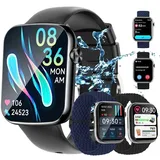 Smartwatch Damen mit Telefonfunktion Uhren Herren Smartwatch,Verbesserte Multifunktionale Smartwatch