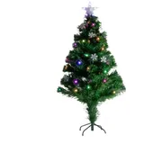 OEM Künstlicher Weihnachtsbaum mit Lichtern und Stern Grün 120 cm
