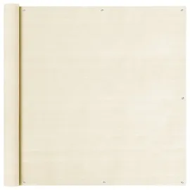 vidaXL Balkon-Sichtschutz 120 x 300 cm Beige HDPE