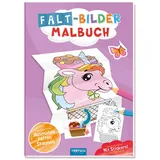 Trötsch Verlag Trötsch Malbuch Faltbilder-Malbuch Einhorn