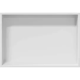 vidaXL Duschnische Weiß 45 x 30 x 9,5 cm Edelstahl