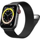 Widmann-Shop Smartwatch-Armband Apple Watch Armband Band Ultra 11 10 9 8 SE 7 6 5 4 3 2 1 38 - 49 mm, Schmutzabweisend, Atmungsaktiv schwarz