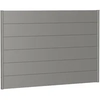 Biohort Sichtschutzelement 200 x 135 cm Quarzgrau Metall
