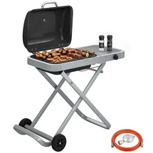 Outsunny Tragbarer Gasgrill 1-Brenner schwarz