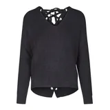 URBAN CLASSICS Back Lace Up Sweatshirt Black XS