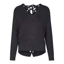 URBAN CLASSICS Back Lace Up Sweatshirt Black XS