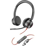 Poly Blackwire 8225 USB-C Stereo-Headset - USB-C/A-Adapter, ANC