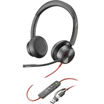 Poly Blackwire 8225 USB-C Stereo-Headset - USB-C/A-Adapter, ANC