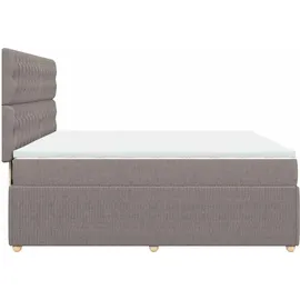 vidaXL Boxspringbett 180 x 200 cm Taupe