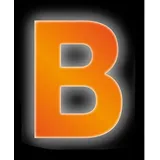 CONACORD Klebebuchstabe B Reflektierend 8 cm Orange