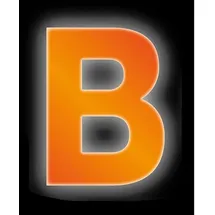 CONACORD Klebebuchstabe B Reflektierend 8 cm Orange