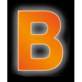 CONACORD Klebebuchstabe B Reflektierend 8 cm Orange