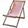 Primaster Karla Gartenliegestuhl 200 x 60 x 80 cm Rosa