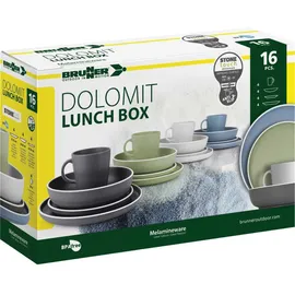 Brunner Dolomit Stone Touch Geschirr Set 16-tlg. grau