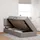 vidaXL Bett mit Stauraum und LED mit Kopfteil Taupe 90 x 190 cm Stoff