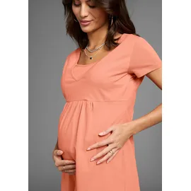 NEUN MONATE Umstandskleid in aprikot | Gr.: 36/38,