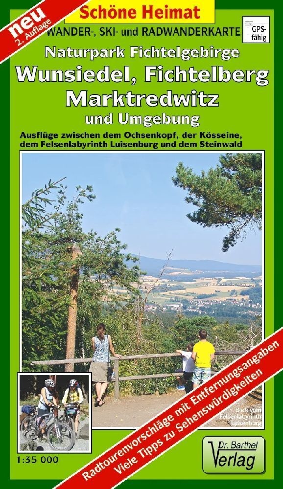 Doktor Barthel Karte Wander- Und Radwanderkarte Naturpark Fichtelgebirge  Wunsiedel  Fichtelberg  Marktredwitz Und Umgebung - Verlag Dr. Barthel  Kart