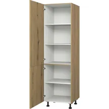 kochstation Unterschrank Vorratsschrank KS-Trea SV60-195 60 x 56 x 195 cm Braun