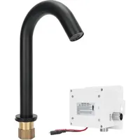 Ugreat - Kupfer Smart Vertical Automatic Basin Faucet Black Sensor G1/2 Kitchen Sink Faucet
