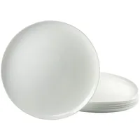 CreaTable Pizzateller Italien Party 32 cm weiß 6er Set