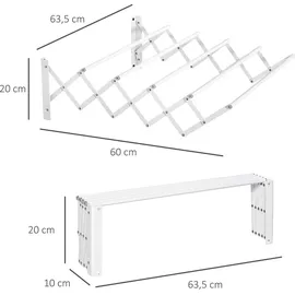 Homcom Wandtrockner 0,575 m weiß