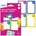 Schul-Aufkleber 8er-Pack Blau/Bunt/Gelb/Lila 48 x 70 mm