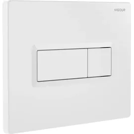 Vigour TEES WC-Betätigungsplatte für 2-Mengenspülung, weiß -