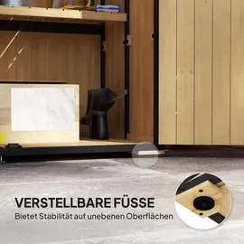 Outsunny Gartenschrank, Geräteschuppen aus Holz, Wetterfest Geräteschrank