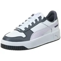 Puma Carina Street Sneaker White-Lilac Frost-Galactic Gray, 36 EU