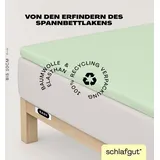 schlafgut »EASY Jersey Elasthan Topper«, MADE IN GREEN by OEKO-TEX® grün