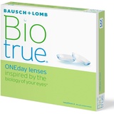 Bausch + Lomb Biotrue ONEday Tageslinsen, sphärische Kontaktlinsen, weich, 90 Stück / BC 8.6 mm / DIA 14.2 mm / -2.00 Dioptrien