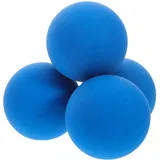 CORHAD 4 Stück Squash Training Bälle aus Strapazierfähigem Gummi Mini Sprungbälle mit Hohem Absprung Kompakt und Handlich für Anfänger und Profis für Reaktions Koordinationstraining Blau
