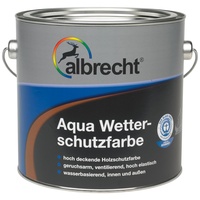 Albrecht Aqua-Wetterschutzfarbe 0410 2,5 L, Braun, 3400657080041002500
