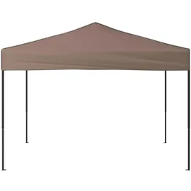 vidaXL Faltpavillon 3 x 3 m inkl. 4 Seitenteile Grau/Schwarz