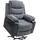 Homcom Fernsehsessel Cord Kunstleder 96 x 108 x 96 cm Dunkelgrau mit Fernbedienung
