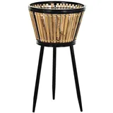 DKD Home Decor blumentopf, Rattan Metall, Estándar