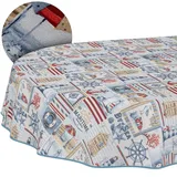 ANRO Tischdecke abwaschbar Oval 180 x 140 cm Rot