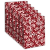 Clairefontaine 6x Zitrusfrüchte, Geschenktasche 26,5x14x33cm Rot X-32781-2C