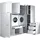 laundreezy Mehrzweckschrank-Set 253 x 238 x 68 cm Weiß