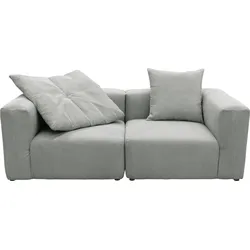 2-Sitzer RAUM.ID "Gerrid", grau (hellgrau), B:216cm H:69cm T:108cm, 100% Polyester, Sofas, im Cordbezug, bestehend aus zwei Eckelementen