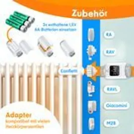 Kesser Heizkörperthermostat WLAN Smart Home mit App Steuerung 2er Set